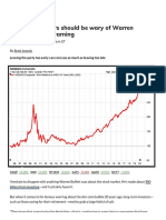 Opinion:: Investors Should Be Wary of Warren Buffett's Crash Warning