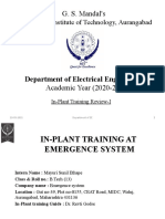 In-Plant Training Review at Emergence Systems
