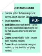Power System Analyses/Studies