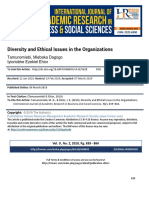 Diversity and Ethical Issues in The Organizations