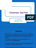 Cesarean Section & VBAC