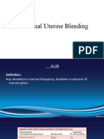 Abnormal Uterine Bleeding