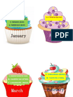 Cupcakes With Months 2021 PDF