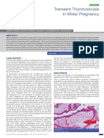 Transient Thyrotoxicosis in Molar Pregnancy