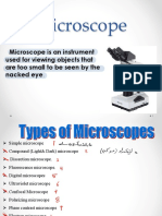 Microscope: Microscope Is An Instrument Used For Viewing Objects That Are Too Small To Be Seen by The Nacked Eye