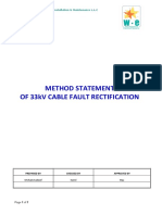 Method Statement for 33kV Cable Rectification