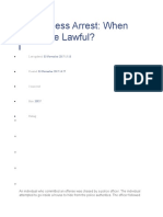 Warrantless Arrest: When Can It Be Lawful?: Last Updated