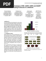 Performance Analysis of RIP, OSPF, IGRP and EIGRP Routing Protocols in A Network