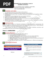 Topic 1: Liabilities: Unit Number/ Heading