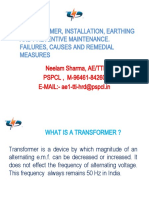 A Presentation On The Working and Maintenance of Grid Transformer