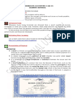 Unit Number/ Heading Learning Outcomes: Intermediate Accounting Ii (Ae 16) Learning Material: Bonds Payable