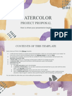 Watercolor Project Proposal by Slidesgo