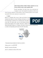 Emperical Design Method of Pelton Turbine