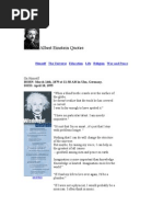 Albert Einstein Quotes