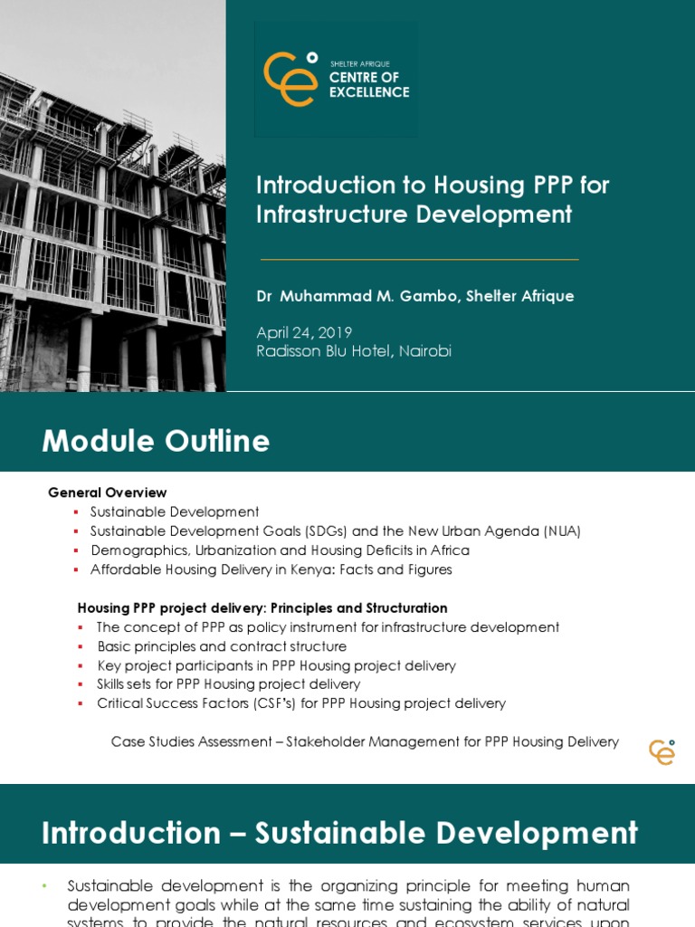 Housing PPP for Urban Infrastructure | PDF | Public–Private Partnership ...