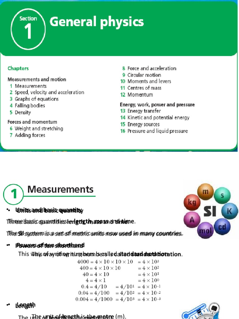 Science Physics Notes | PDF | Weight | Force