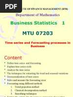 Time Series and Forecasting