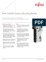 Fujitsu G60 Multi-Cassette Currency Recycling Module: Data Sheet