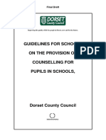 Guidelines For Schools On The Provision of Counselling For Pupils in Schools
