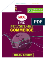 Ugc Net Commerce MCQ 2020 Hilal Ahmed