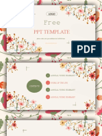 Fresh Watercolor Work Summary PPT Templates