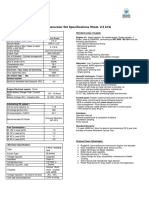 Diesel Generator 2.5 kVA Spec Sheet