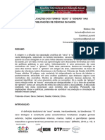 Usos E Implicações Dos Termos "Sexo" E "Gênero" Nas Publicações de Ciências Da Saúde