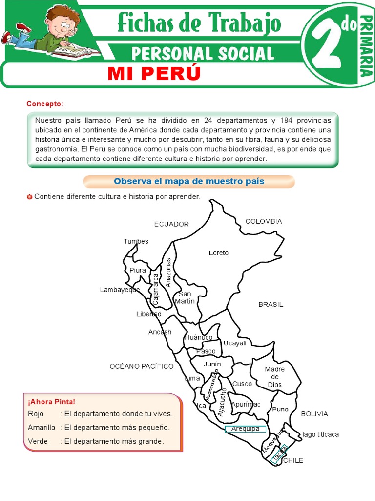 Mi Perú para Segundo Grado de Primaria | PDF | Perú | América del Sur