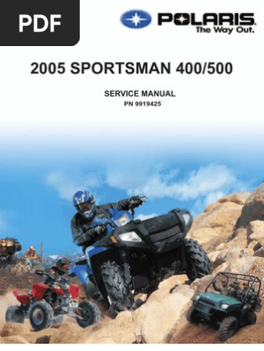 05 Polaris Sportsman 400 500 Service Manual Nopw Gallon Vehicle Technology