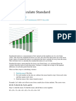 How To Calculate Standard Deviation