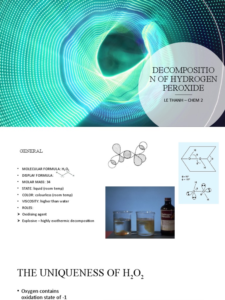 Decomposition of Hydrogen Peroxide Guide | PDF | Cooking, Food & Wine