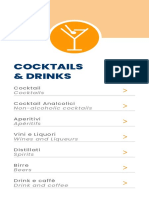 Cocktails & Drinks: Cocktail Cocktail Analcolici Aperitivi Vini e Liquori Distillati Birre Drink e Caffè