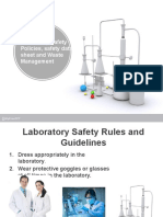 Laboratory Safety Policies, Safety Data Sheet and Waste Management