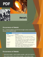 Metals: Sci 401 Lecture 8