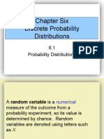 Chapter Six Discrete Probability Distributions