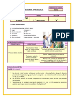 Planificacion de Sesion de Aprendizaje 10 PDF