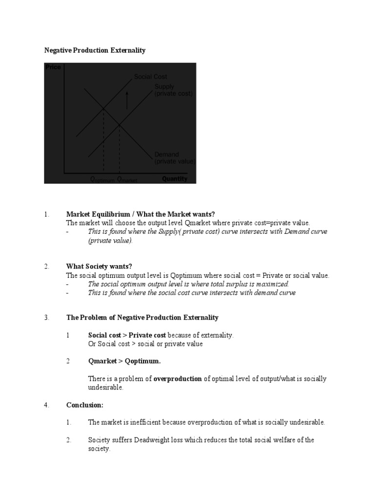 Understanding Externalities and Deadweight Loss | PDF | Externality ...