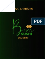 Novo Cardápio - Bim Sushi Delivery