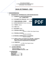 Plan Anual de Trabajo - 2021: Plan Anual de Trabajo I.E. Privada de Educación Básica Regular "Lambayeque" Nivel Primaria