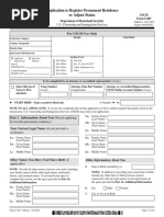 Application To Register Permanent Residence or Adjust Status