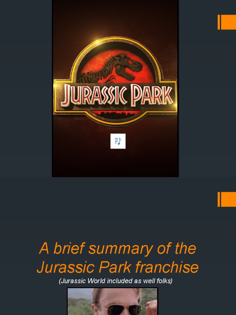 A Brief Summary of The Jurassic Park Franchise PDF