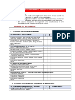 Lista de Cotejo A - Fortalezas