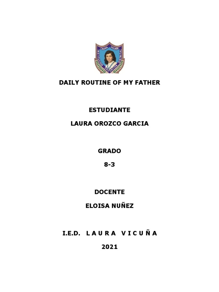 My Father's Daily Routine | PDF | Wellness