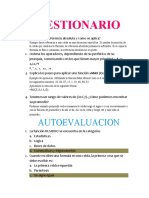 Cuestionario y Autoevaluacion 2