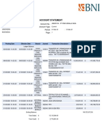 Account Statement: Account No. Account Type