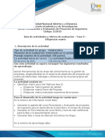 Guía de Actividades y Rúbrica de Evaluación - Unidad 3 - Fase 5 - Diligenciar Matriz