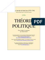 Saint Just Theorie Politique