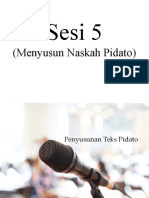 Teknik Presentasi Sesi 5 - Membuat Naskah Pidato