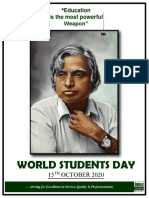 World Students Day: 15 OCTOBER 2020