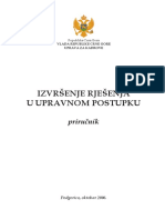 Izvrsenje Rjesenja U Upravnom Postupku